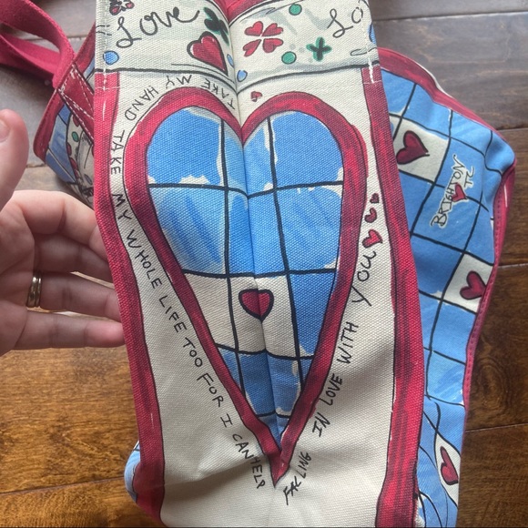 Brighton love sparkle tote canvas dog heart - Picture 5 of 9